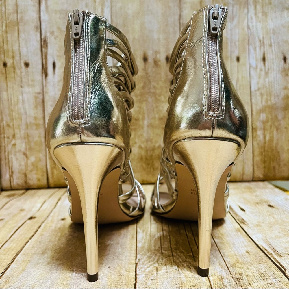 Nina Women’s Caylani Golden Metallic Gladiator High Heel - Picture 8 of 10